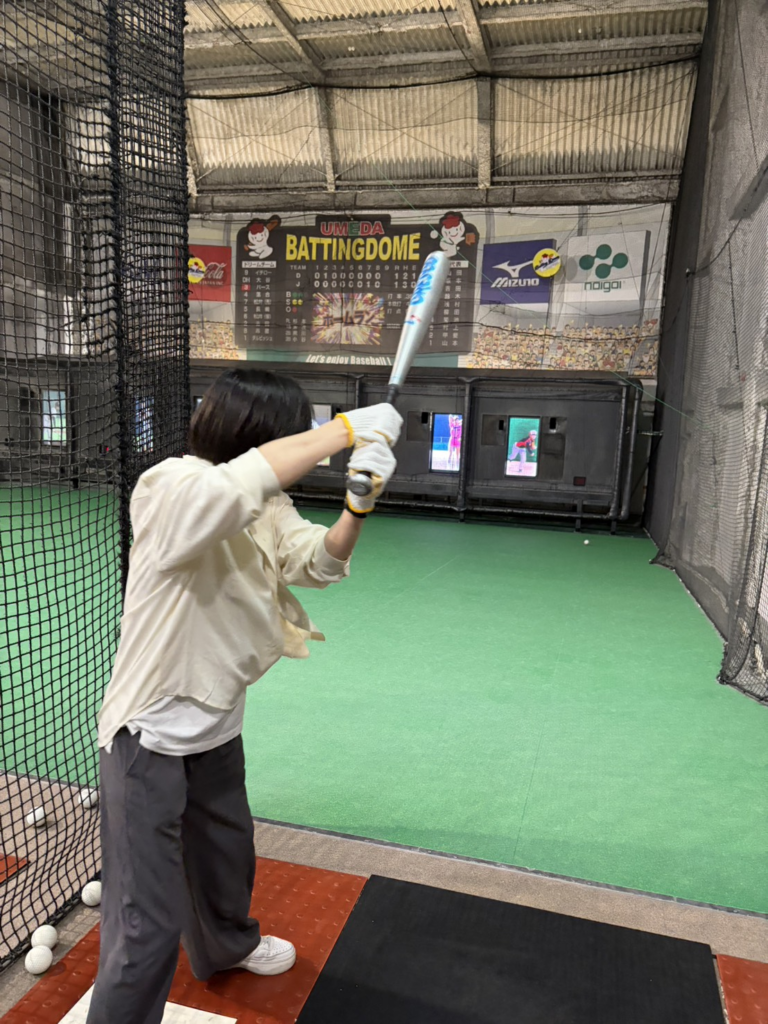 梅田バッティングドーム バッティング