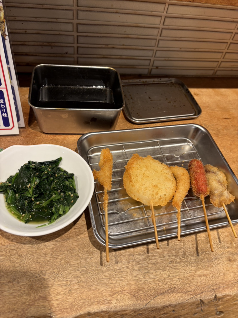 串かつ酒場ジェット 二度付け禁止ソース